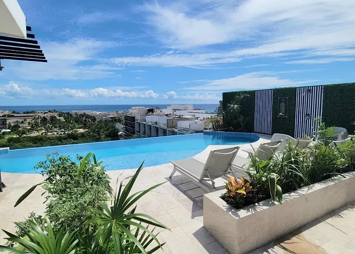Vistas De Ensueno Al Mar Azul Y Al Mar Apartment *